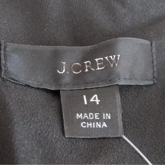 NWT J. Crew Collection Invite Dress in Crepe Black ⚫️ Size 14 - Picture 6 of 8